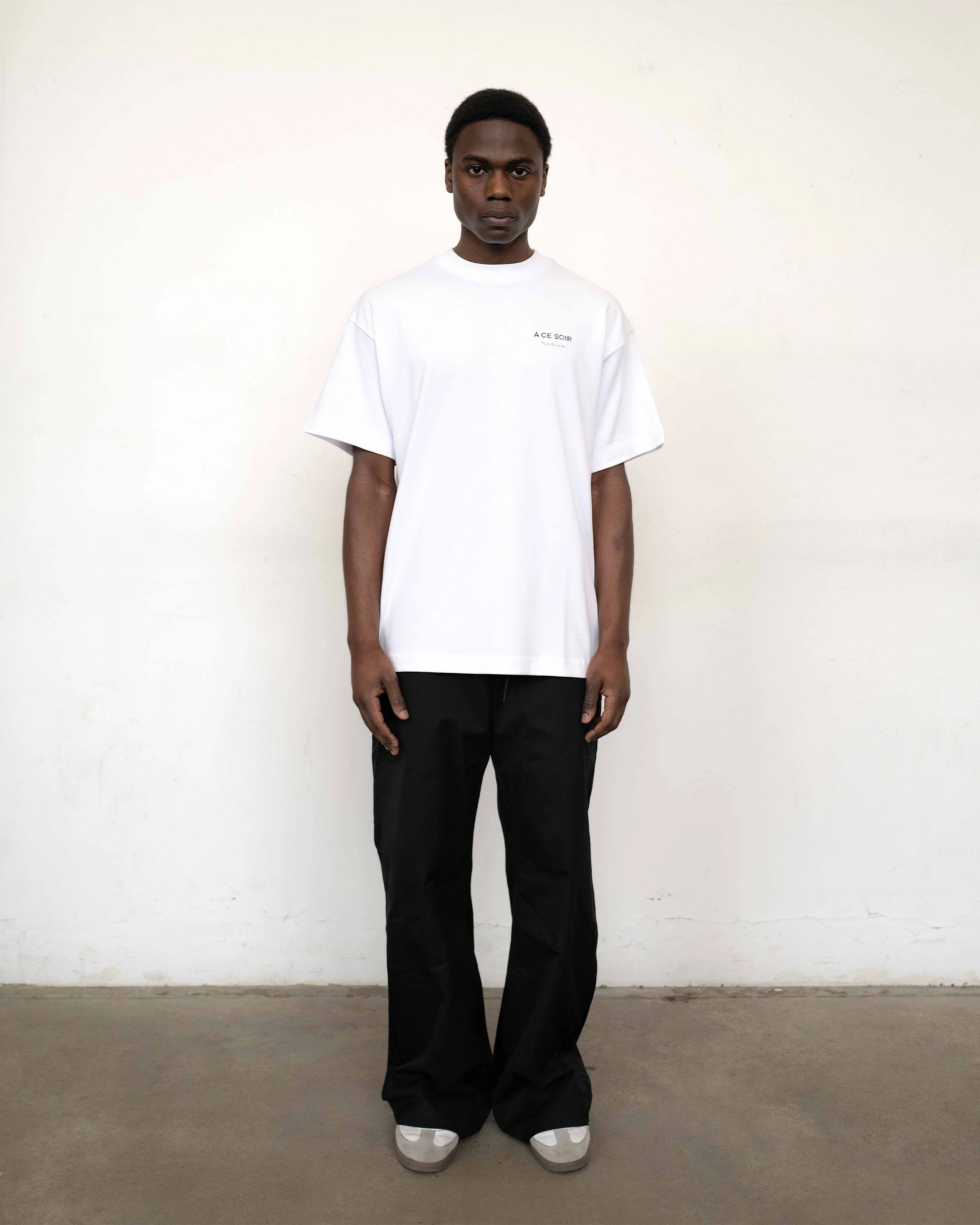 À CE SOIR White Tee – "Orange" Artwork